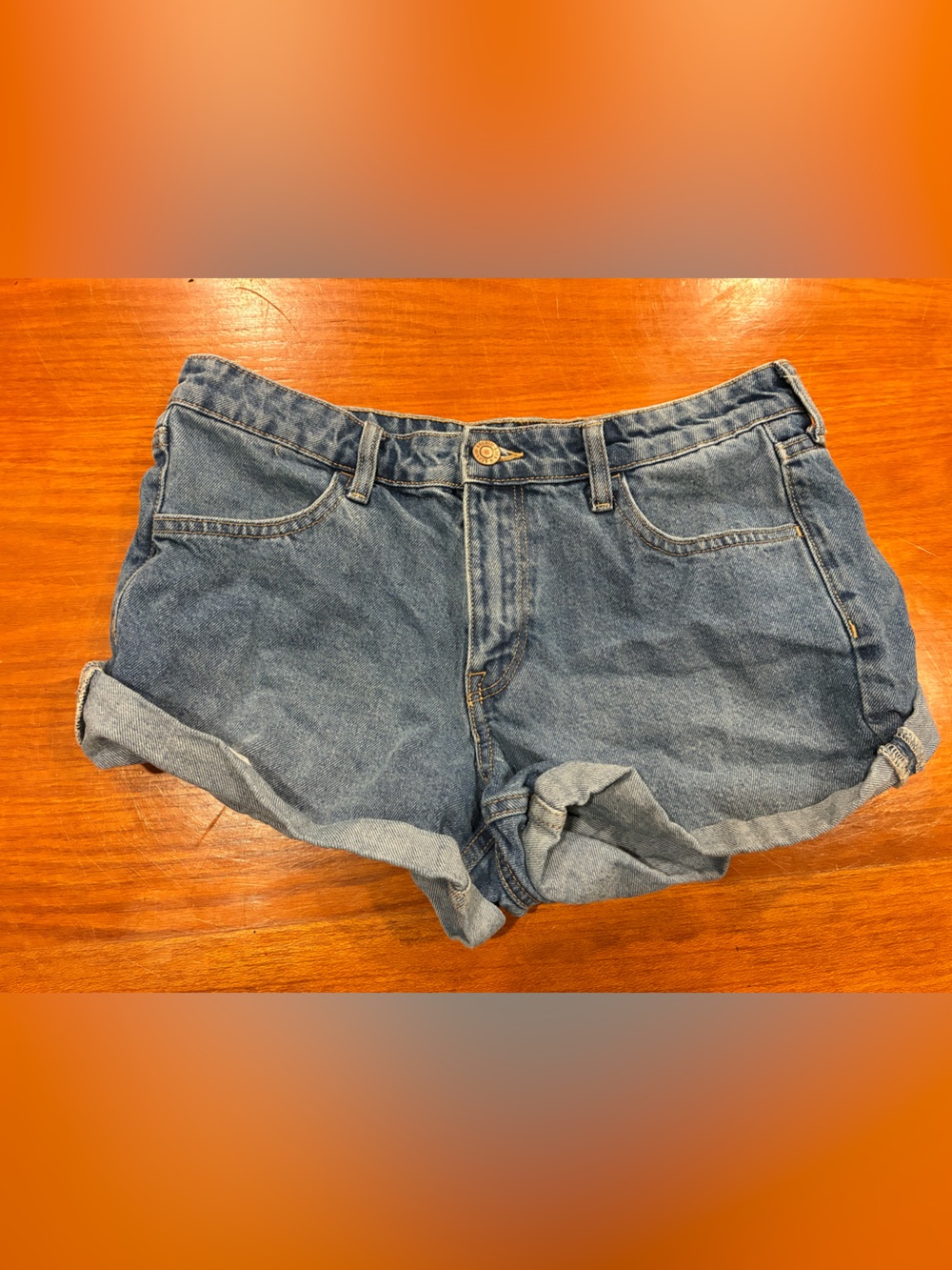 &Denim Regular Waist Shorts